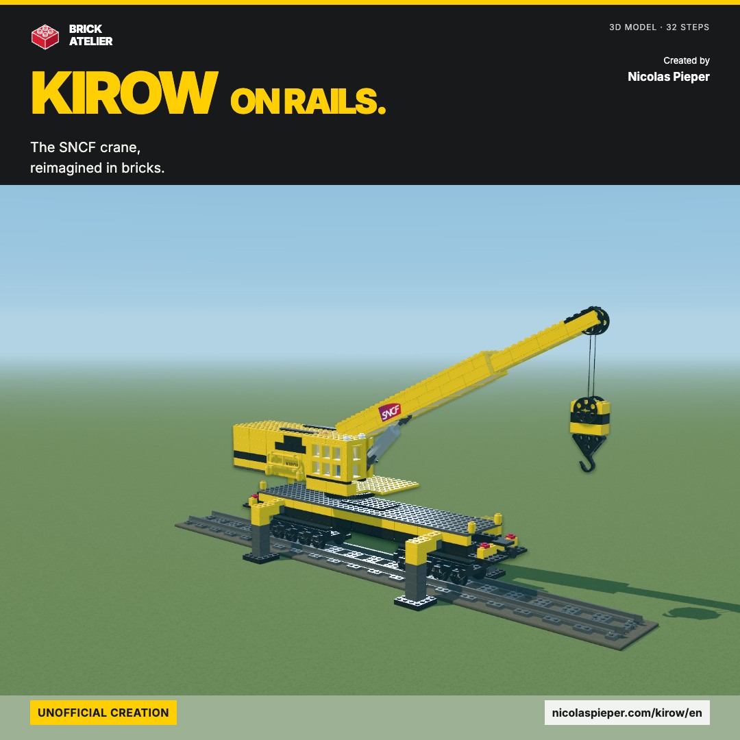 Square sharing image of the Kirow brick crane.